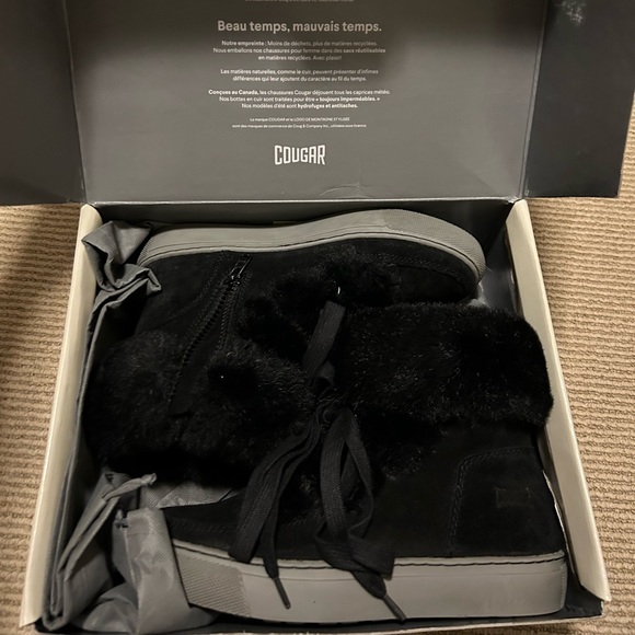 Cougar Dasha Black Suede Snow Boot - Picture 2 of 10